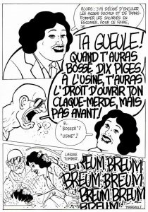 "Eugène" est un personnage récurrent chez Marsault, caricature et personnification violente du rejet de certains comportements perçus comme des travers de société